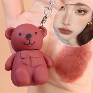 Teddy bear keychain matte lip gloss - LUME Pakistan